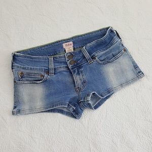 Hollister Factory Faded Denim Shorts Size 5